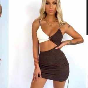 midtown mini dress mocha from outcast clothing